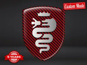 Alfa Romeo Etiquetas Negocio Resistentes Estilo Personalizables X